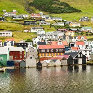 Vagur Town in Faroe Islands