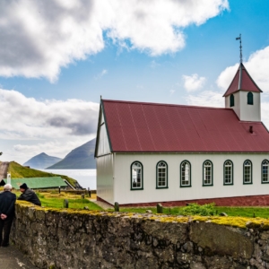 Kalsoy Church in Faroe Islands