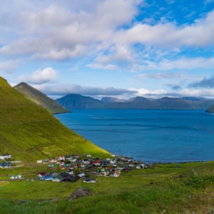 Funningur town in Faroe Islands