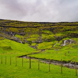 Behind Tjornuvik in Faroe Islands