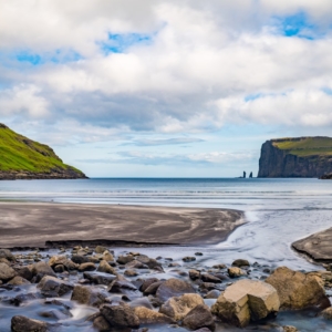 Sea View from Tjornuvik in Faroe Islands