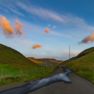 Sunrise from Lamba in Faroe Islands