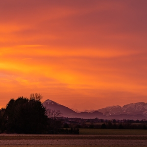 202102 Couché du Soleil sur les Alpes